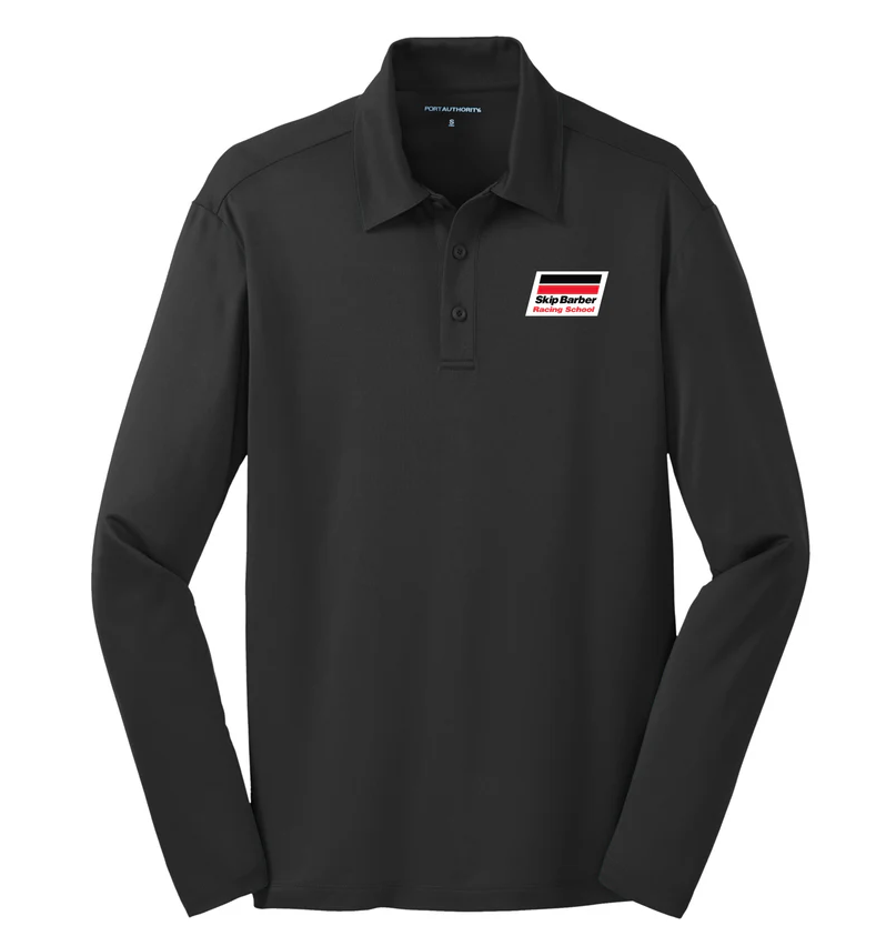 Employee Long Sleeve Port Authority Polo - Black