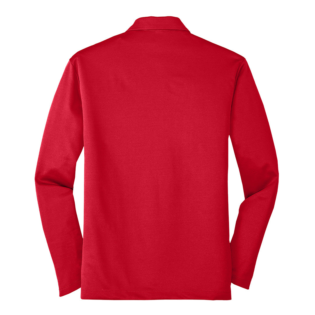 Long Sleeve Port Authority Polo - Red